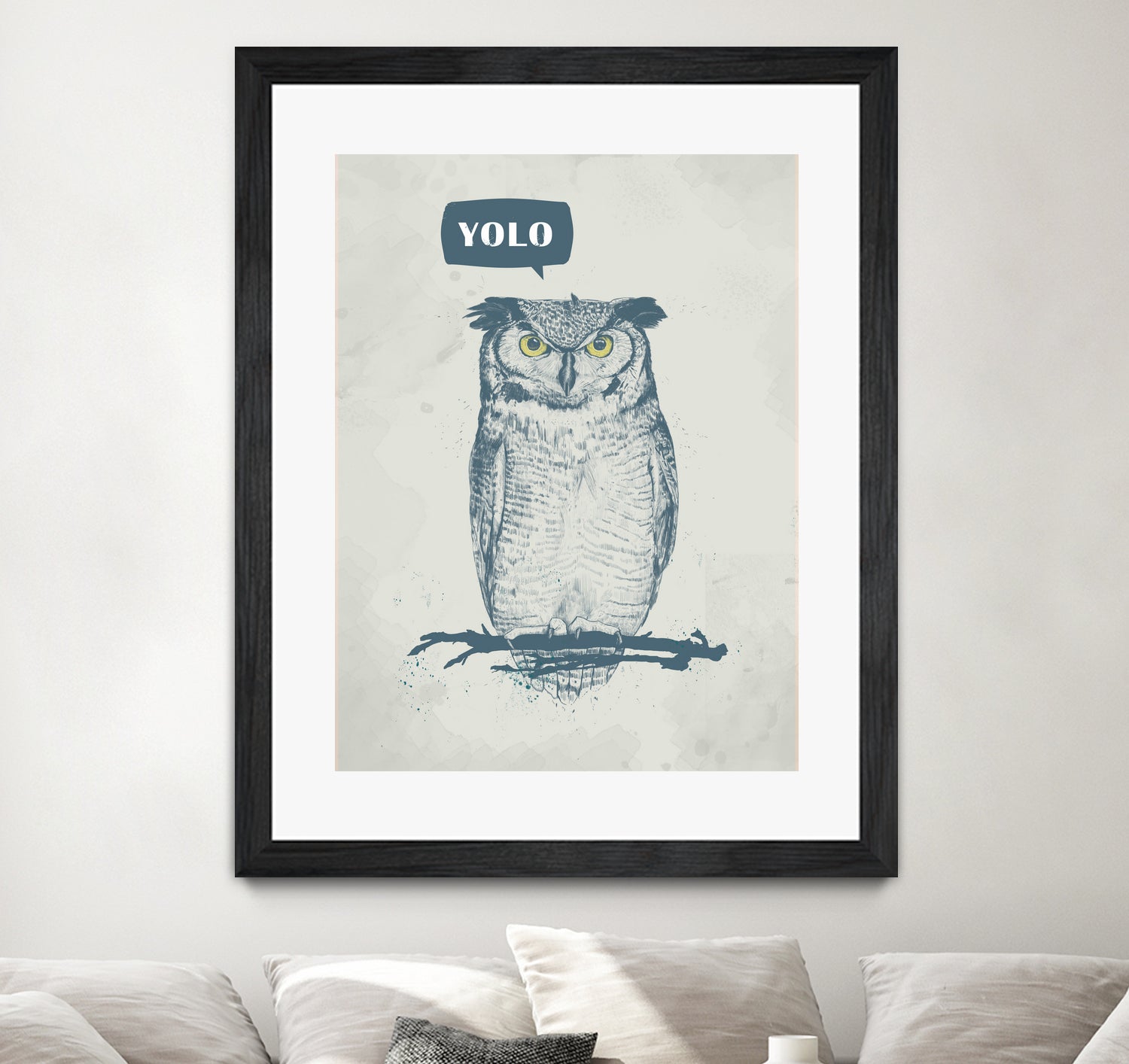 YOLO by Solti Balázs on GIANT ART - gray digital drawing