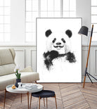 Funny panda by Solti Balázs on GIANT ART - white digital drawing