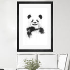 Funny panda by Solti Balázs on GIANT ART - white digital drawing