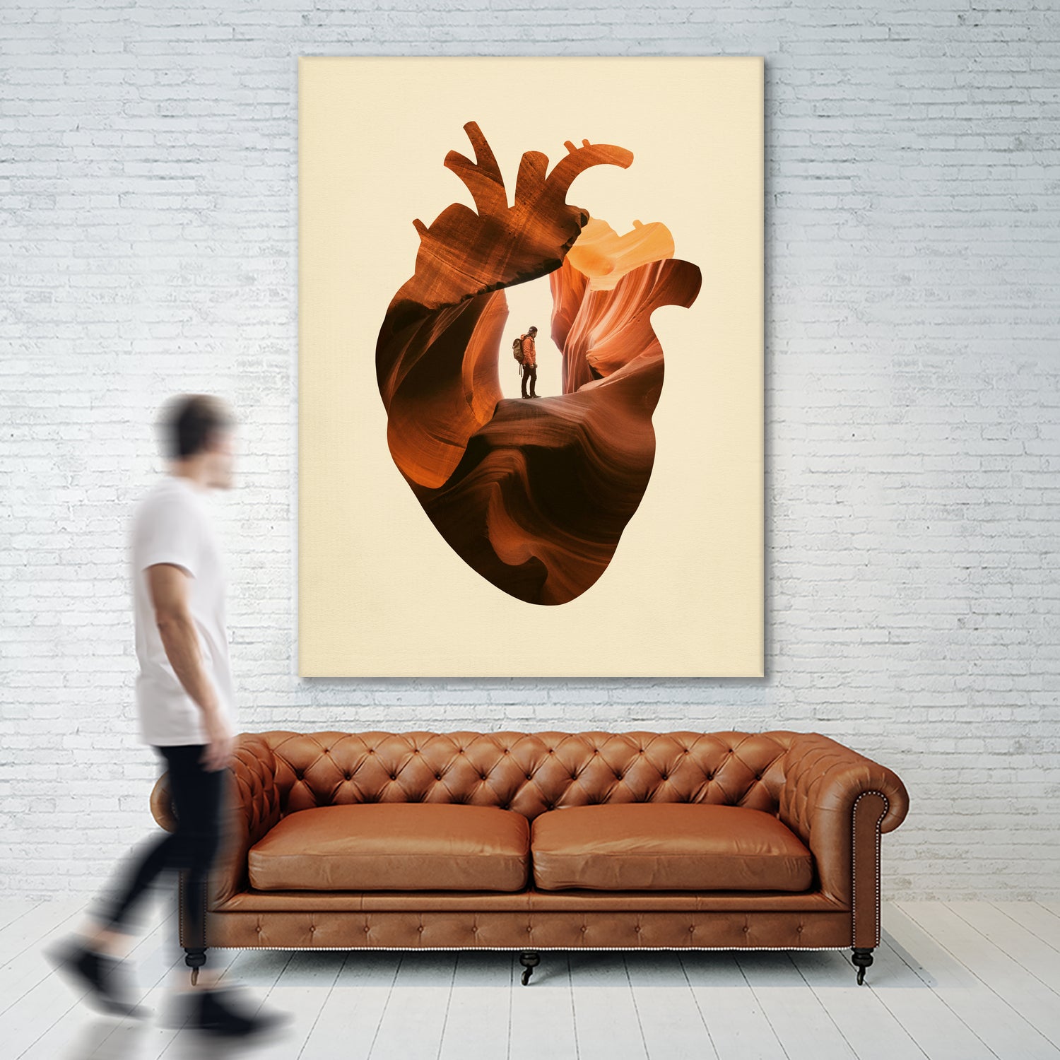 Heart Explorer by Enkel Dika on GIANT ART - orange photo manipulation