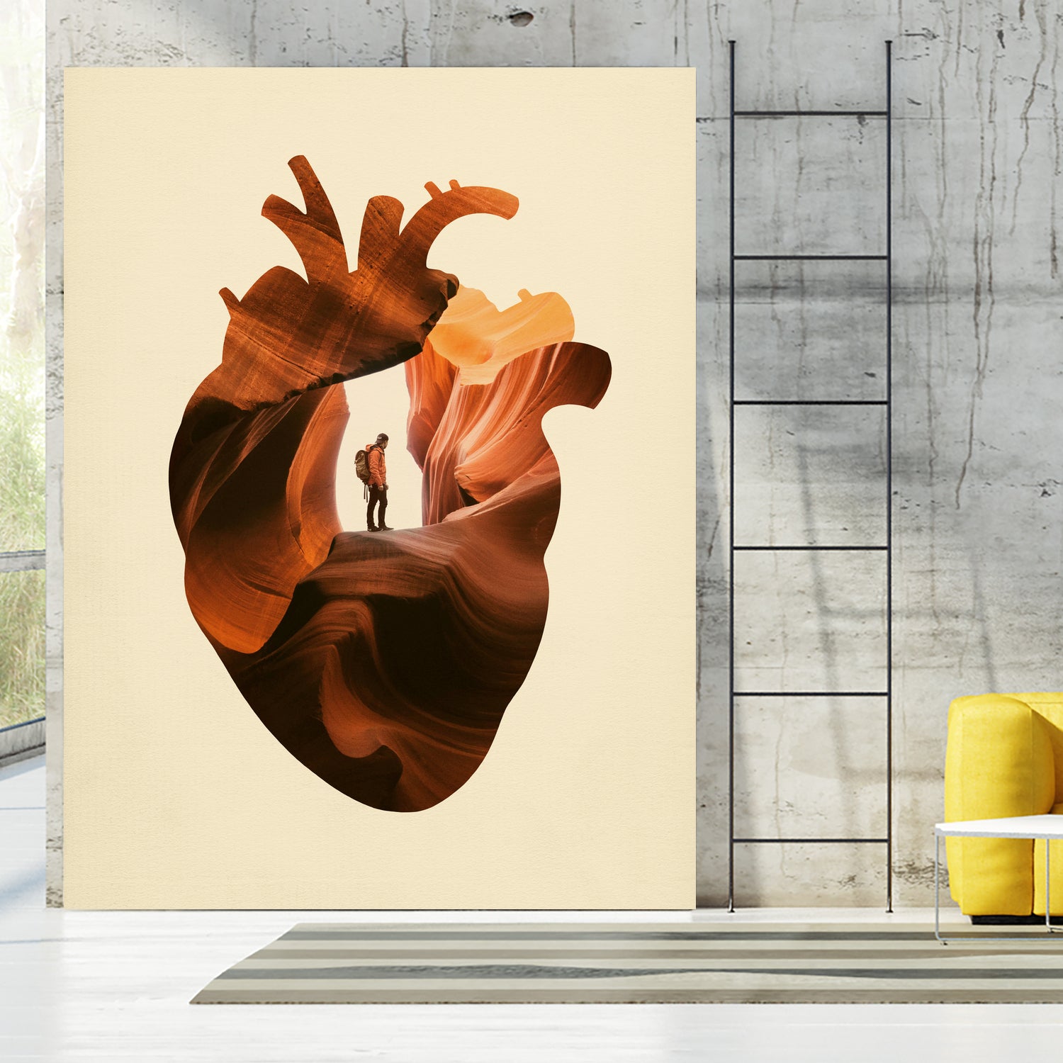 Heart Explorer by Enkel Dika on GIANT ART - orange photo manipulation