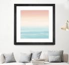 Touching Watercolor Abstract Beach Dream #3 #painting #decor by Anita & Bella Jantz on GIANT ART - orange digital painting