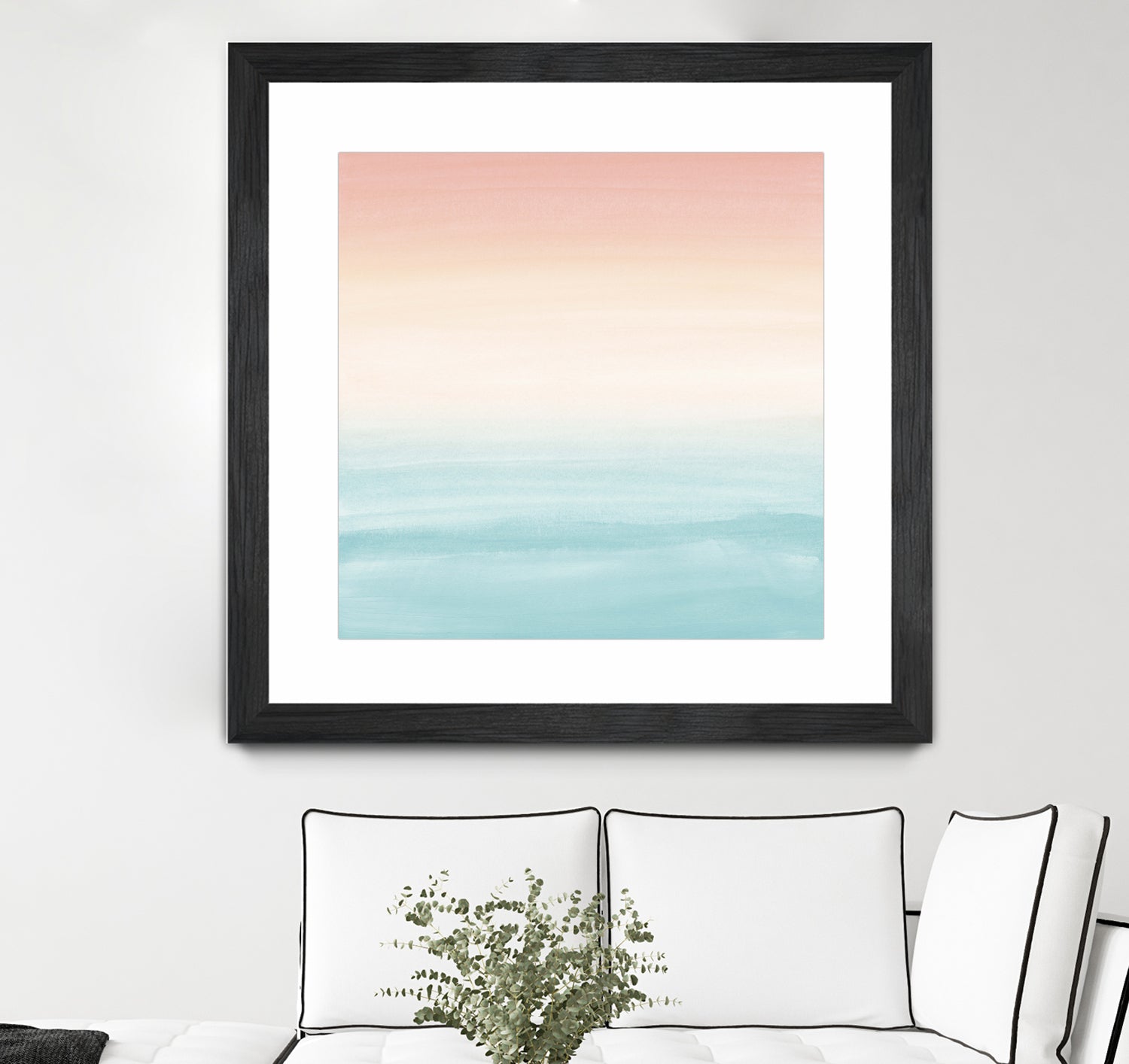 Touching Watercolor Abstract Beach Dream #3 #painting #decor by Anita & Bella Jantz on GIANT ART - orange digital painting