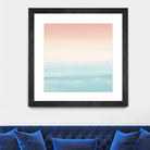 Touching Watercolor Abstract Beach Dream #3 #painting #decor by Anita & Bella Jantz on GIANT ART - orange digital painting