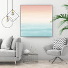 Touching Watercolor Abstract Beach Dream #3 #painting #decor by Anita & Bella Jantz on GIANT ART - orange digital painting