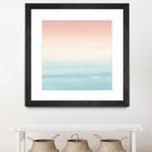 Touching Watercolor Abstract Beach Dream #3 #painting #decor by Anita & Bella Jantz on GIANT ART - orange digital painting