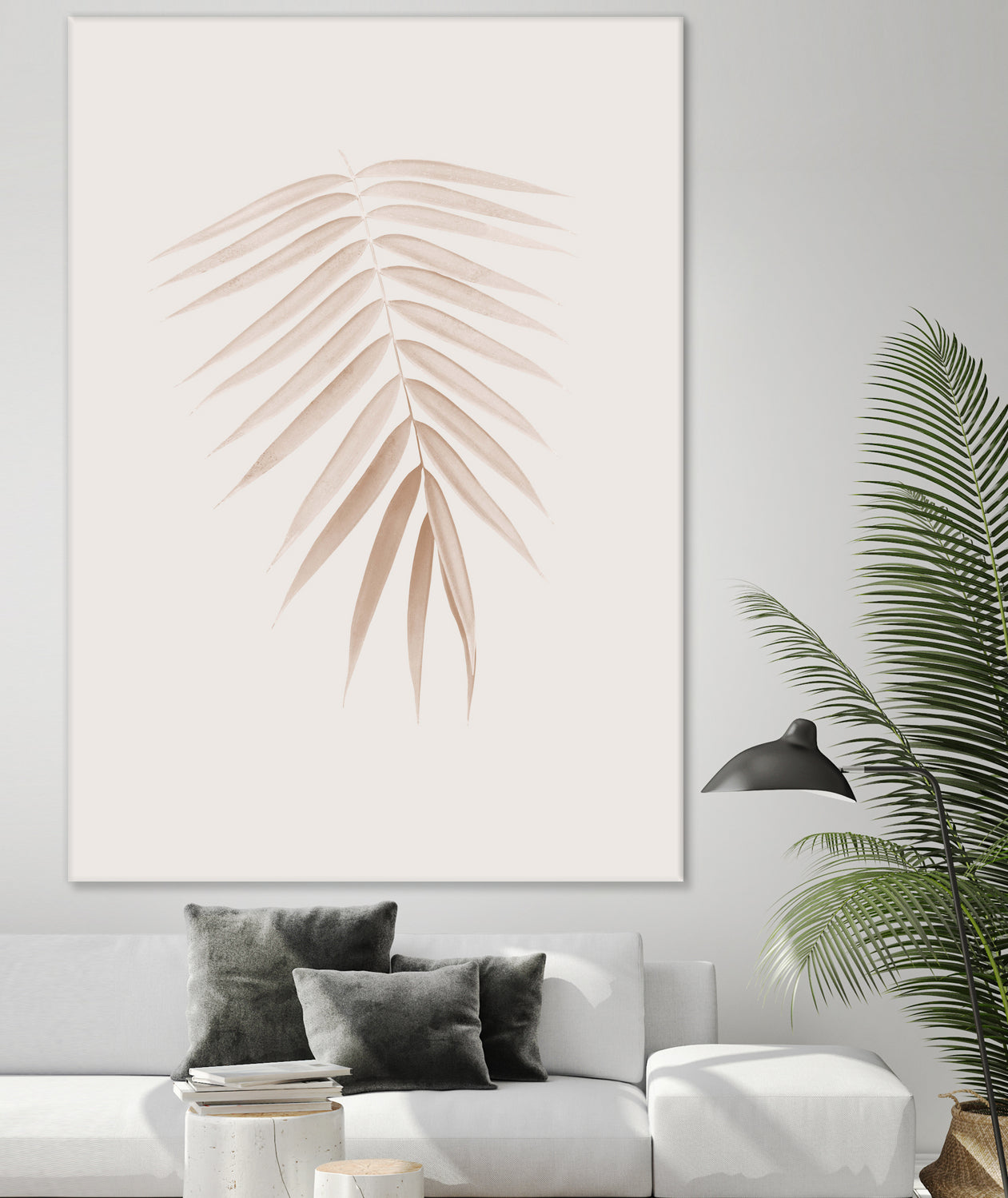 Palm Leaf Finesse #1 #minimal #tropical #decor #art by Anita & Bella Jantz on GIANT ART - brown photo illustration