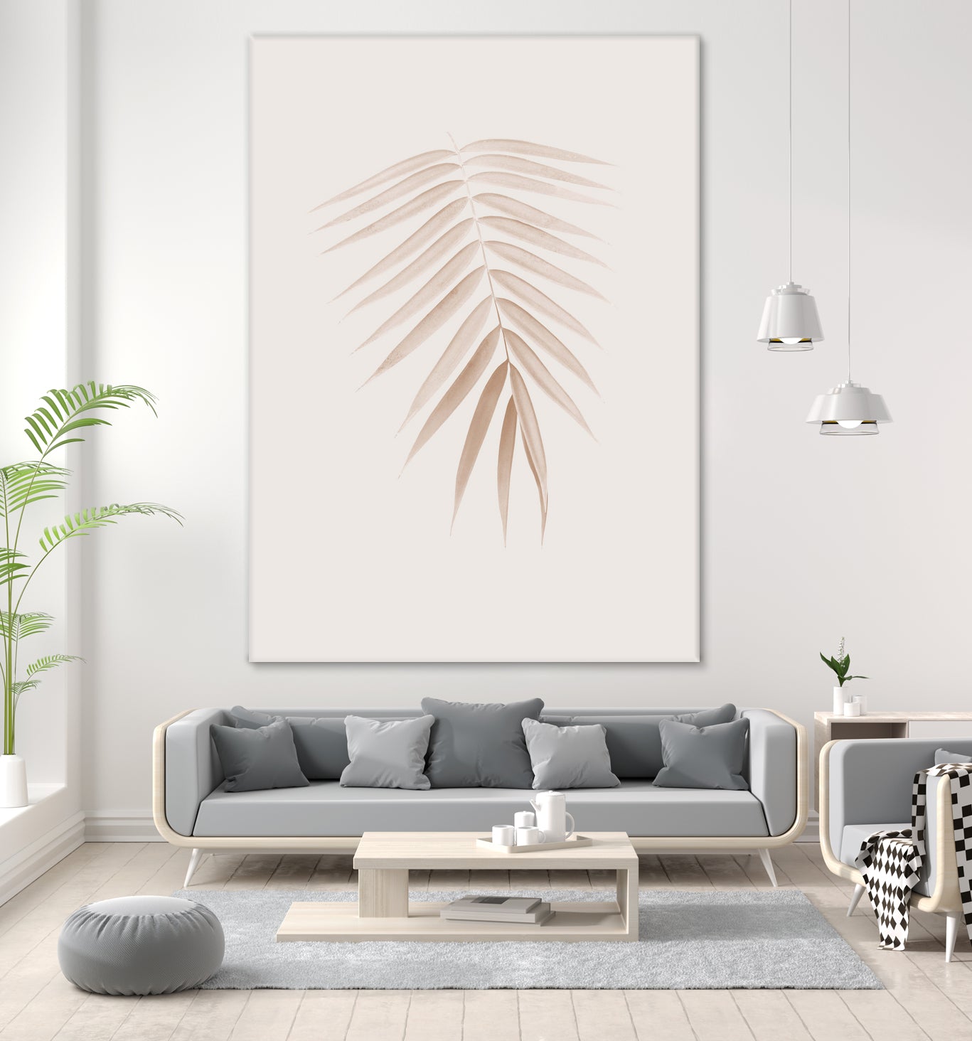 Palm Leaf Finesse #1 #minimal #tropical #decor #art by Anita & Bella Jantz on GIANT ART - brown photo illustration