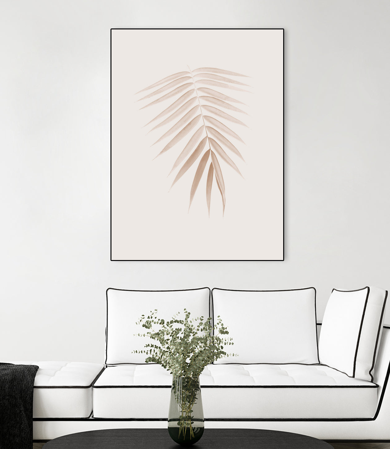 Palm Leaf Finesse #1 #minimal #tropical #decor #art by Anita & Bella Jantz on GIANT ART - brown photo illustration