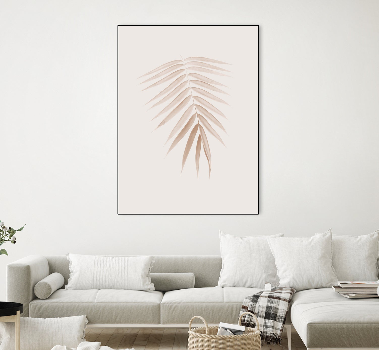 Palm Leaf Finesse #1 #minimal #tropical #decor #art by Anita & Bella Jantz on GIANT ART - brown photo illustration