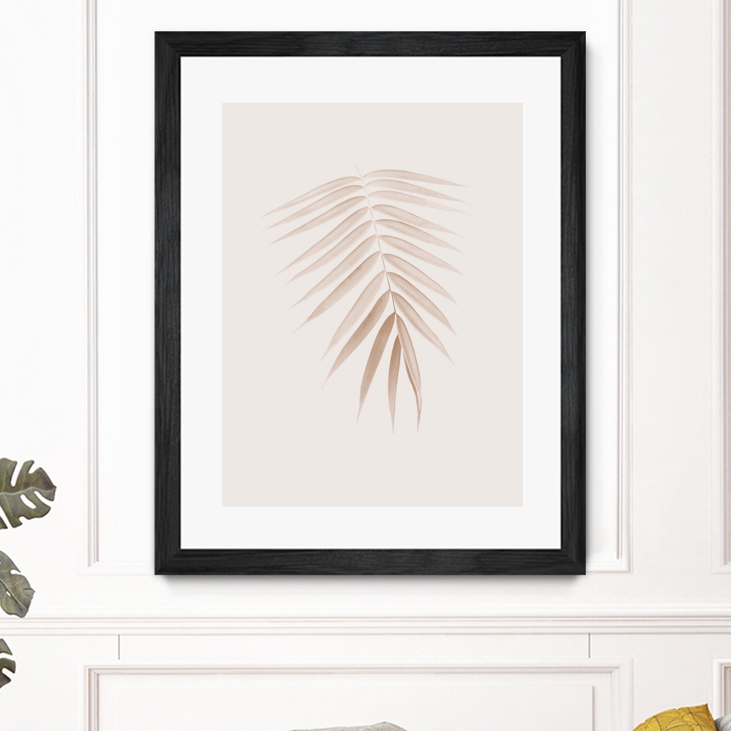 Palm Leaf Finesse #1 #minimal #tropical #decor #art by Anita & Bella Jantz on GIANT ART - brown photo illustration