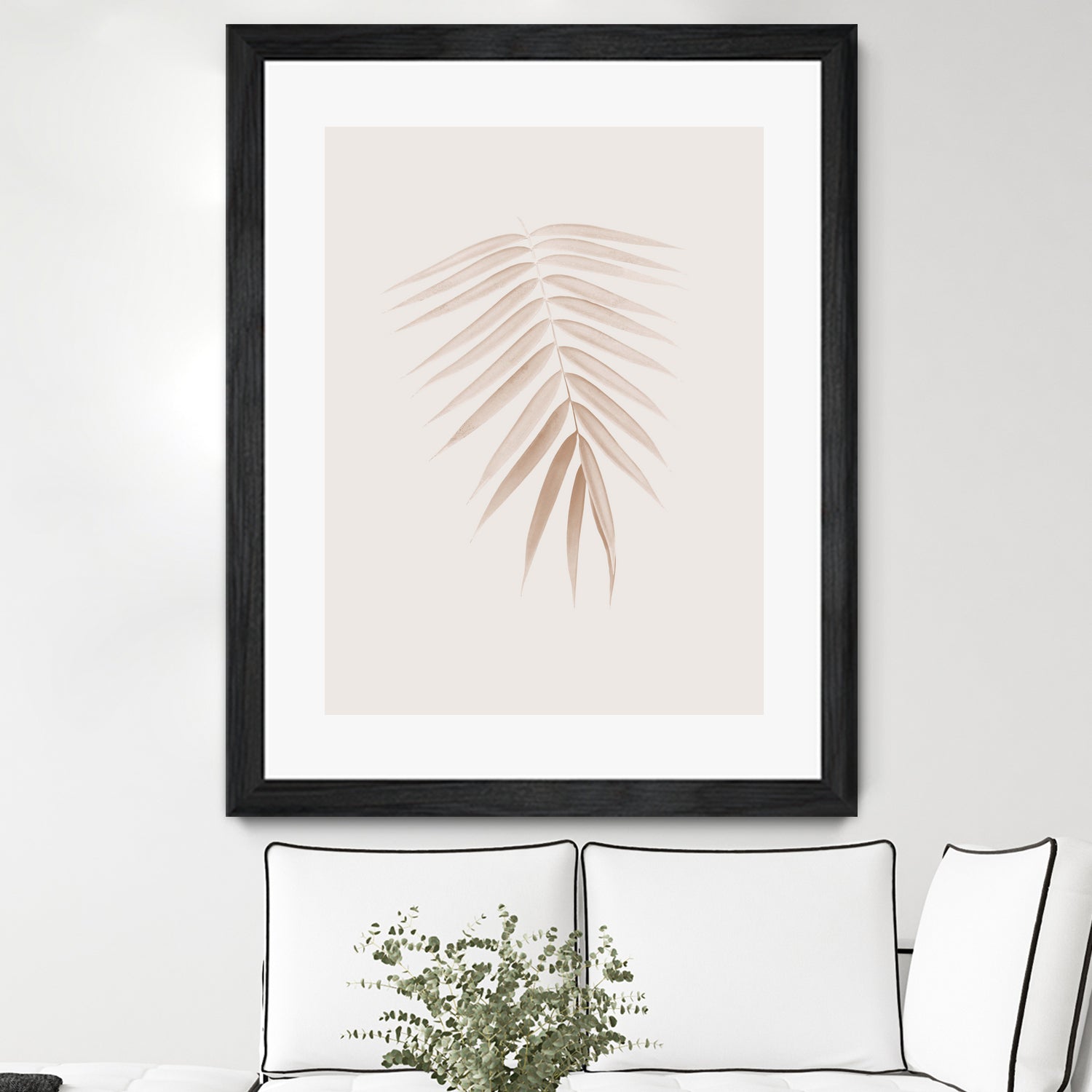 Palm Leaf Finesse #1 #minimal #tropical #decor #art by Anita & Bella Jantz on GIANT ART - brown photo illustration