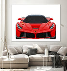 LaFerrari Mosaic by Cristian Mielu on GIANT ART - red digital drawing