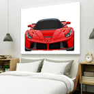 LaFerrari Mosaic by Cristian Mielu on GIANT ART - red digital drawing