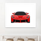 LaFerrari Mosaic by Cristian Mielu on GIANT ART - red digital drawing