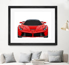 LaFerrari Mosaic by Cristian Mielu on GIANT ART - red digital drawing