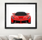 LaFerrari Mosaic by Cristian Mielu on GIANT ART - red digital drawing