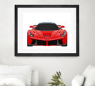 LaFerrari Mosaic by Cristian Mielu on GIANT ART - red digital drawing