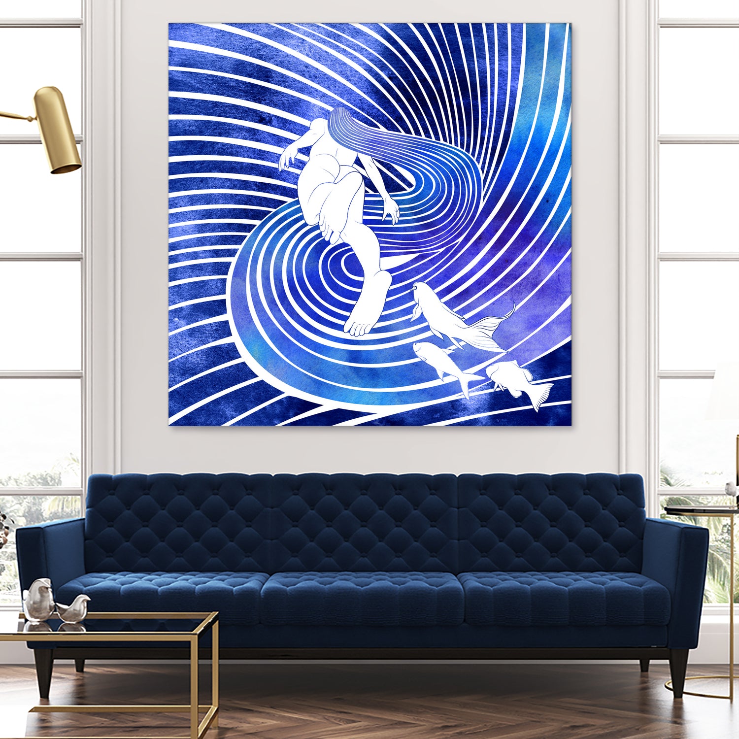 Leagore by Stevyn Llewellyn on GIANT ART - blue digital painting