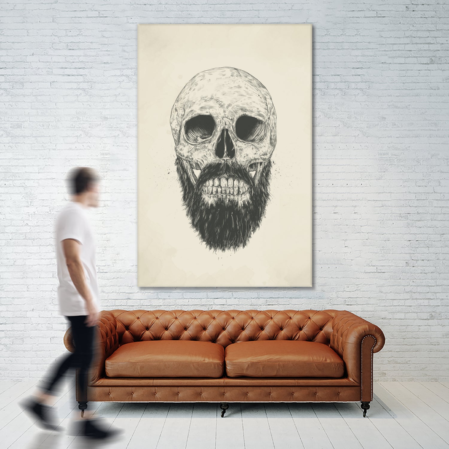 The beard is not dead by Solti Balázs on GIANT ART - brown digital drawing