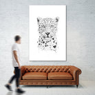 Lovely leopard by Solti Balázs on GIANT ART - white digital drawing