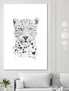 Lovely leopard by Solti Balázs on GIANT ART - white digital drawing