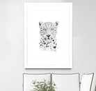 Lovely leopard by Solti Balázs on GIANT ART - white digital drawing