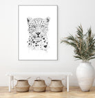 Lovely leopard by Solti Balázs on GIANT ART - white digital drawing