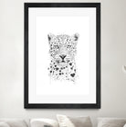 Lovely leopard by Solti Balázs on GIANT ART - white digital drawing