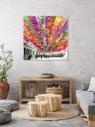 Vintage Paris by Bianca Green on GIANT ART - red mixed media