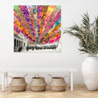 Vintage Paris by Bianca Green on GIANT ART - red mixed media