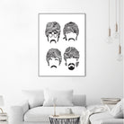 Beatles Mehendi by Candelaria Undurraga on GIANT ART - white digital drawing