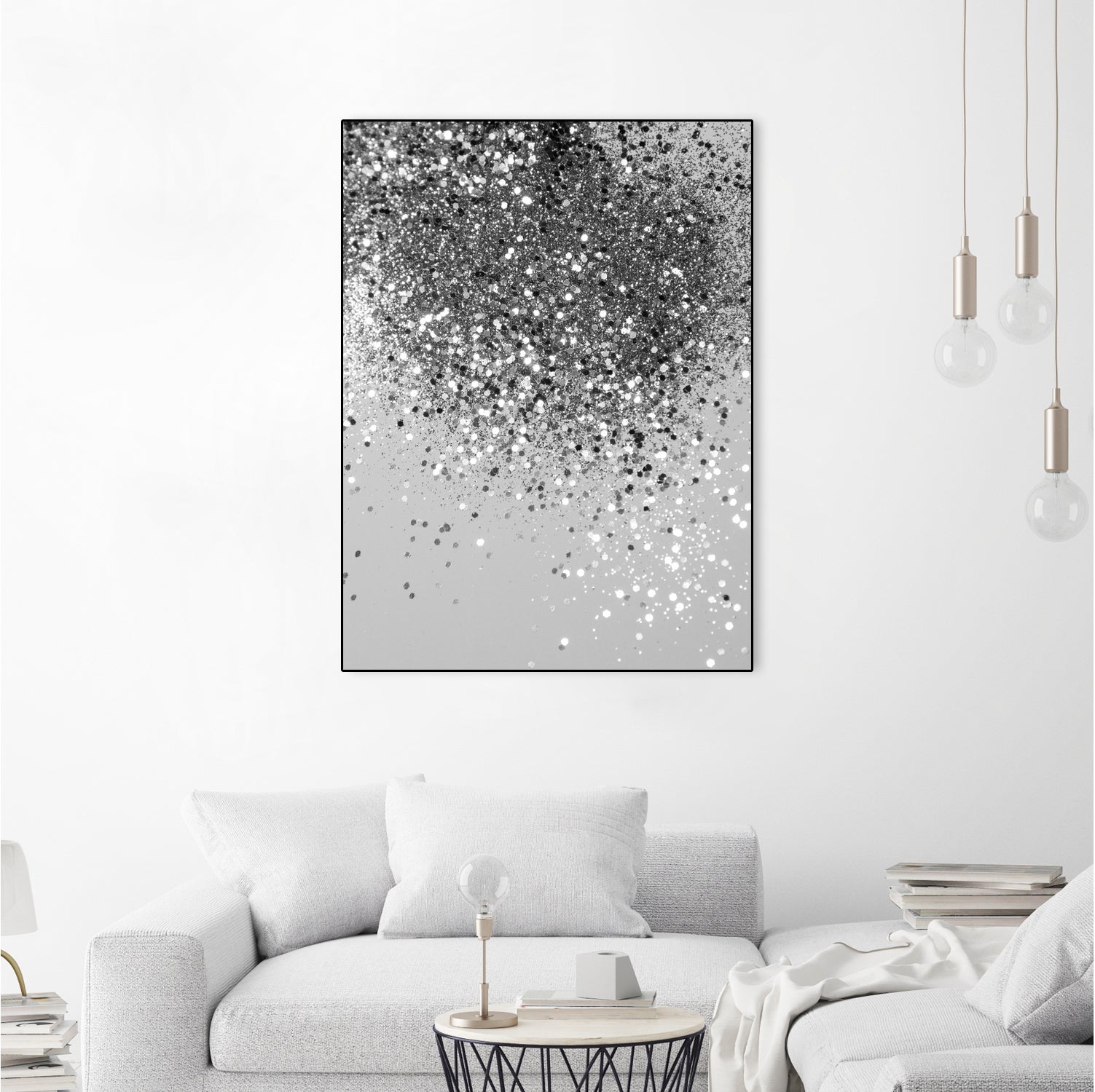 Soft Silver Gray Glitter #1 (Faux Glitter - Photography) by Anita & Bella Jantz on GIANT ART - gray photo illustration