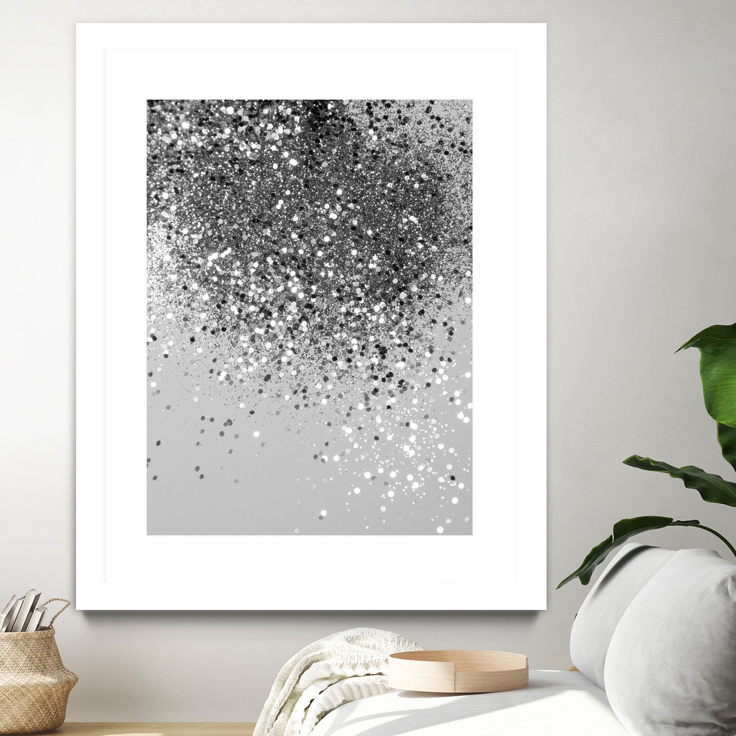 Soft Silver Gray Glitter #1 (Faux Glitter - Photography) by Anita & Bella Jantz on GIANT ART - gray photo illustration