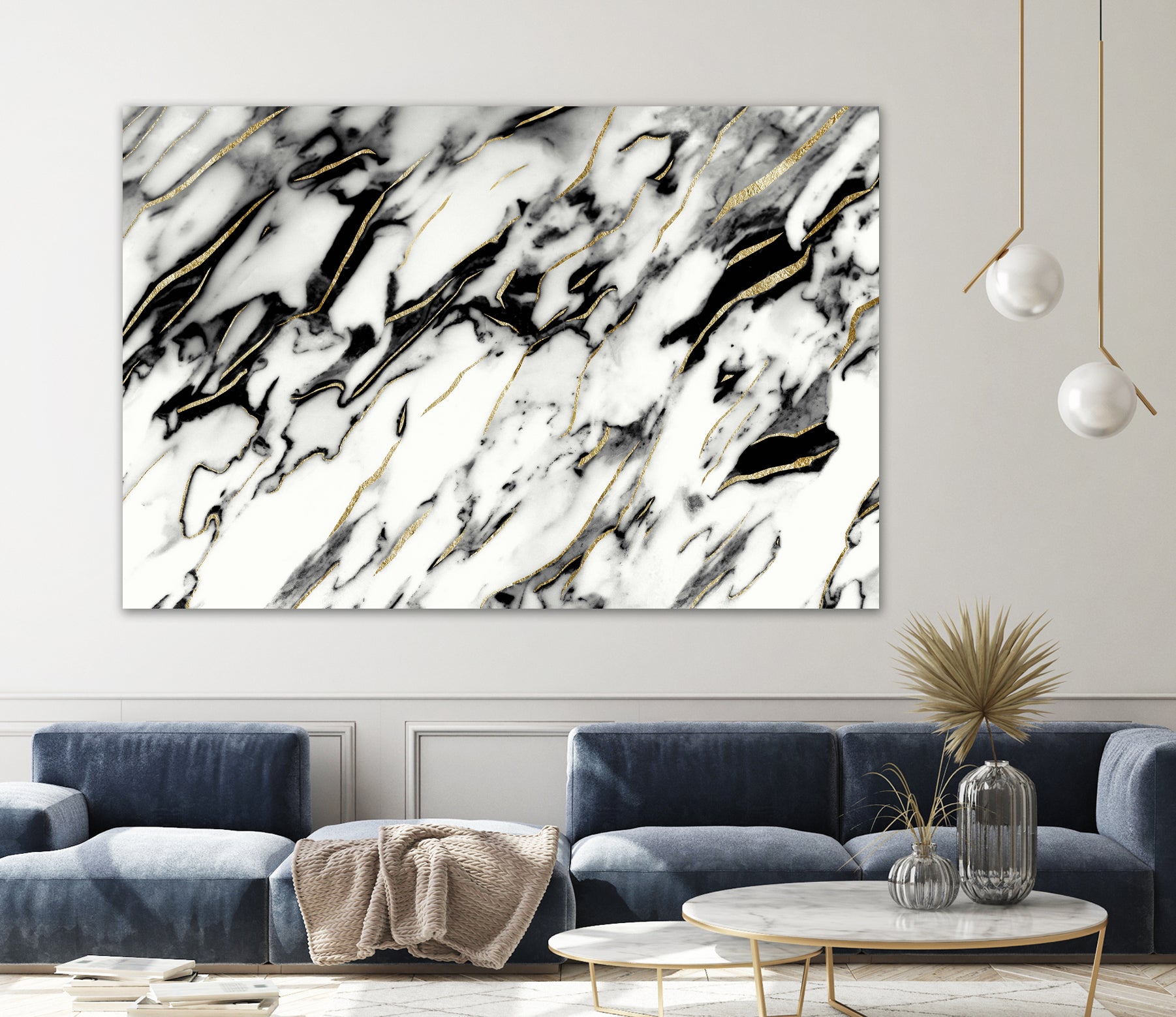 Classic White Marble Gold Foil Glam #1 #marble #decor #art by Anita & Bella Jantz on GIANT ART - white photo illustration