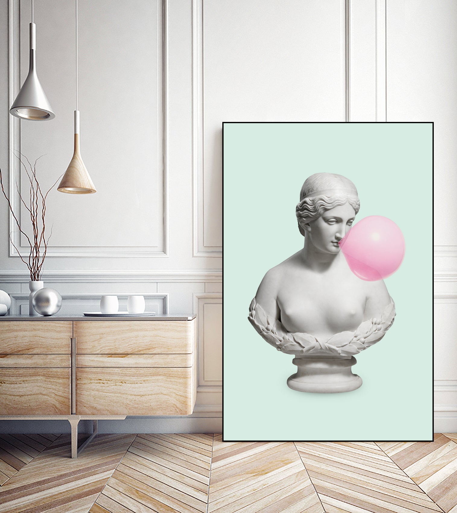 BUBBLE BUST by Jonas Loose on GIANT ART - green photo manipulation