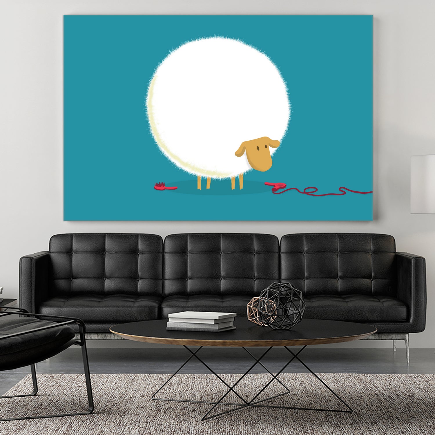 Fluffy Sheep by Budi Satria Kompoi on GIANT ART - vector illustration