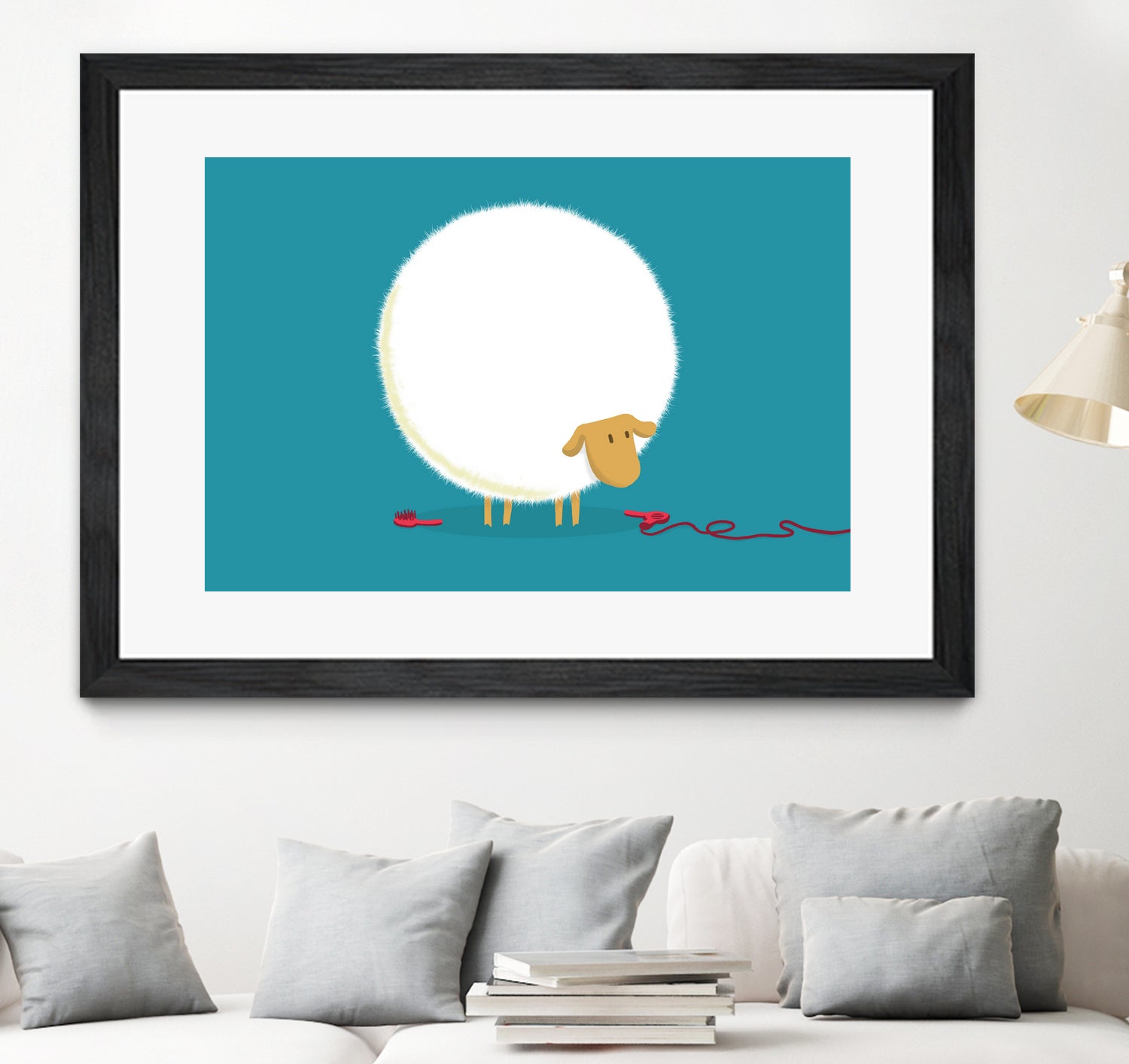 Fluffy Sheep by Budi Satria Kompoi on GIANT ART - vector illustration