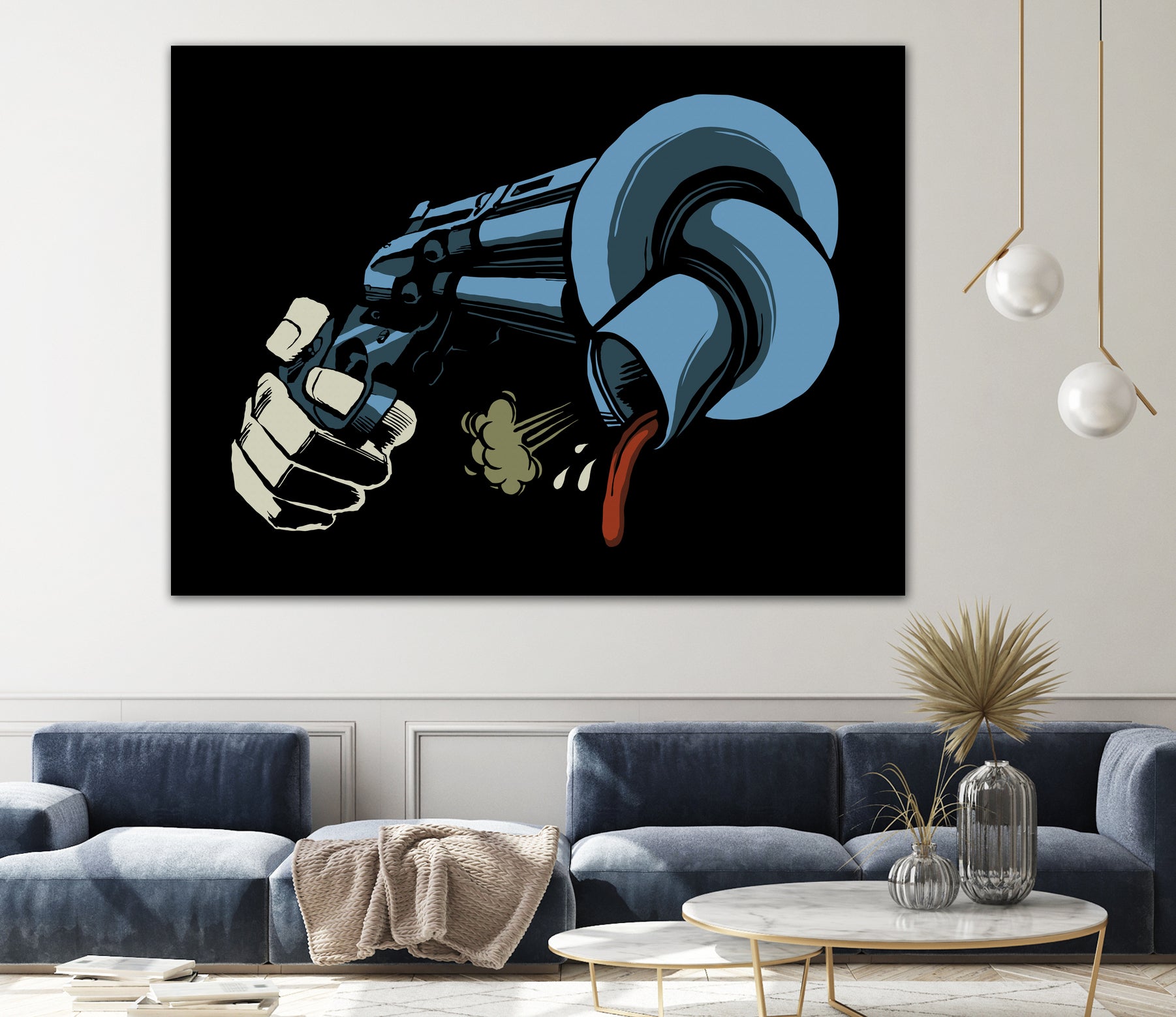 Crooked Gun by Bily Mariano da Luz on GIANT ART - black vector illustration