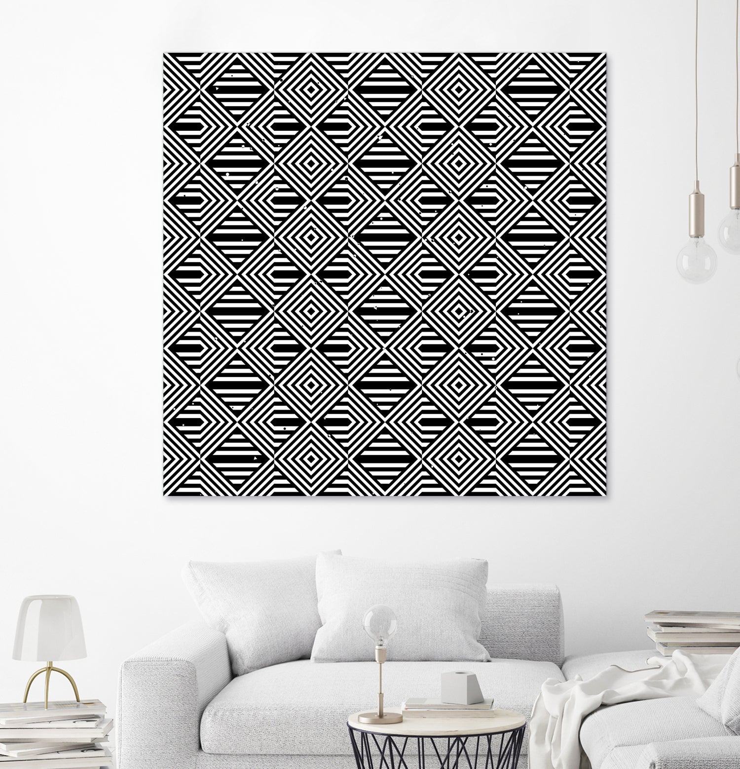 Pattern with striped lines by Divin Creador on GIANT ART - black vector illustration