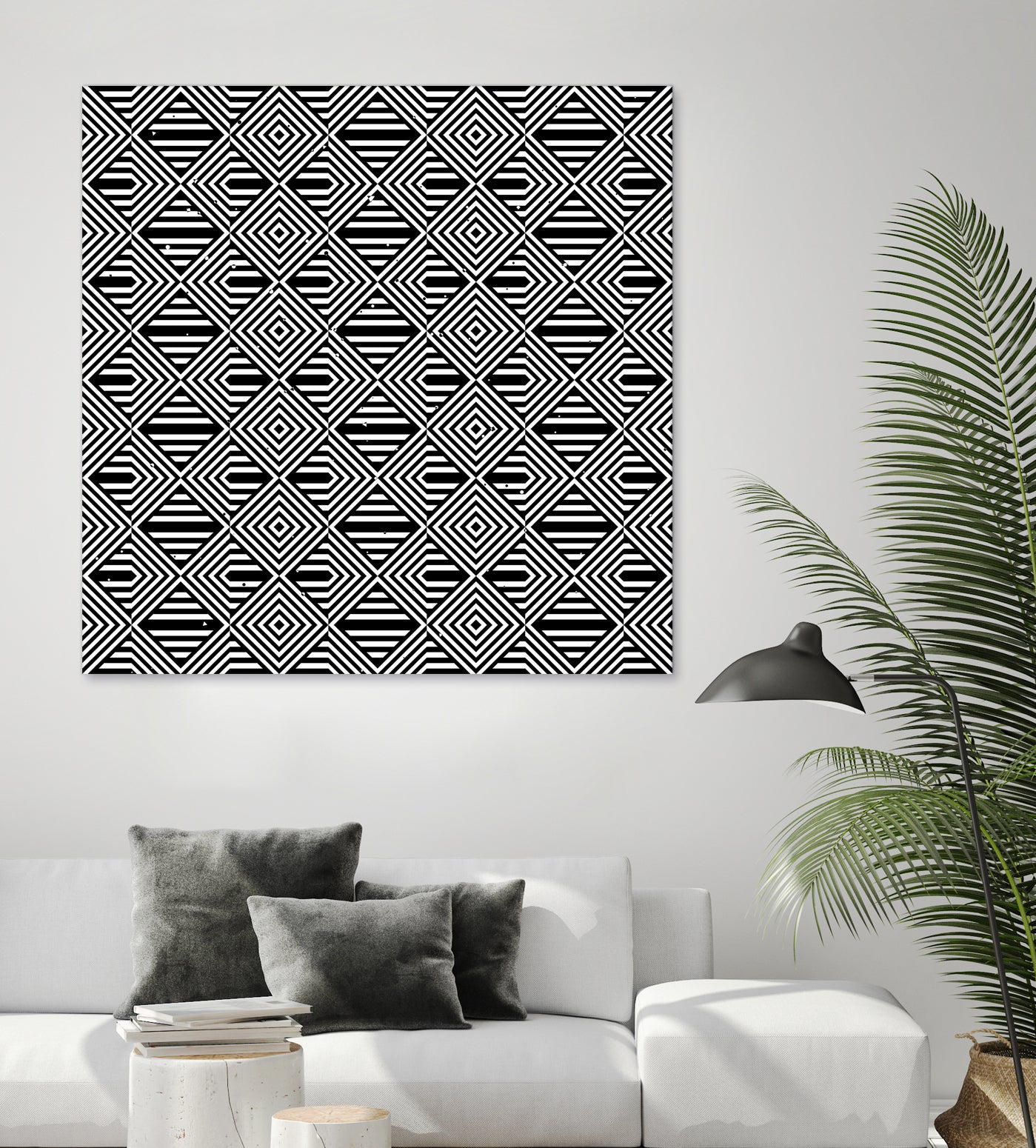 Pattern with striped lines by Divin Creador on GIANT ART - black vector illustration