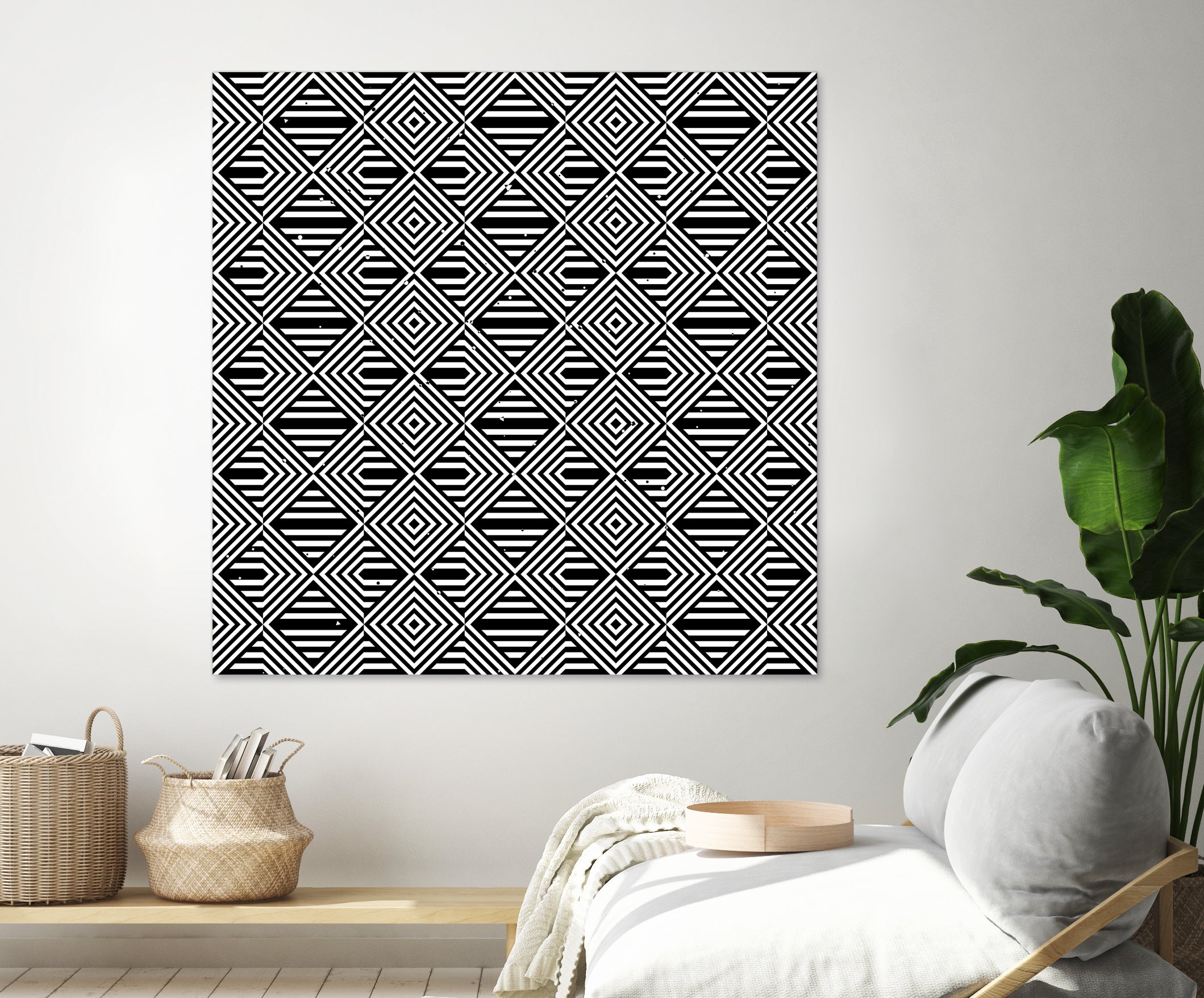 Pattern with striped lines by Divin Creador on GIANT ART - black vector illustration