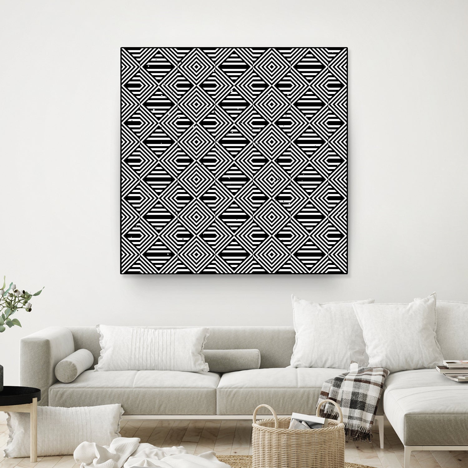 Pattern with striped lines by Divin Creador on GIANT ART - black vector illustration