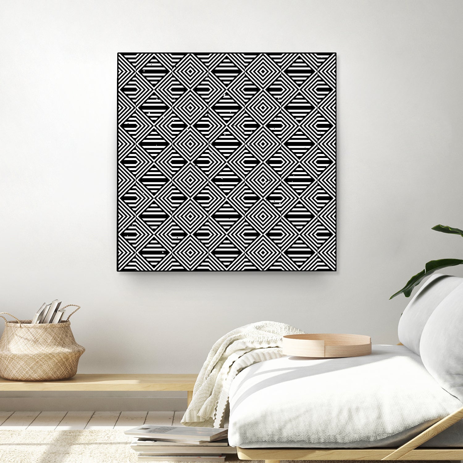 Pattern with striped lines by Divin Creador on GIANT ART - black vector illustration