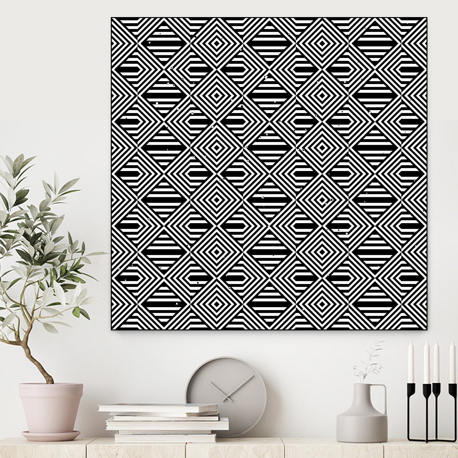 Pattern with striped lines by Divin Creador on GIANT ART - black vector illustration