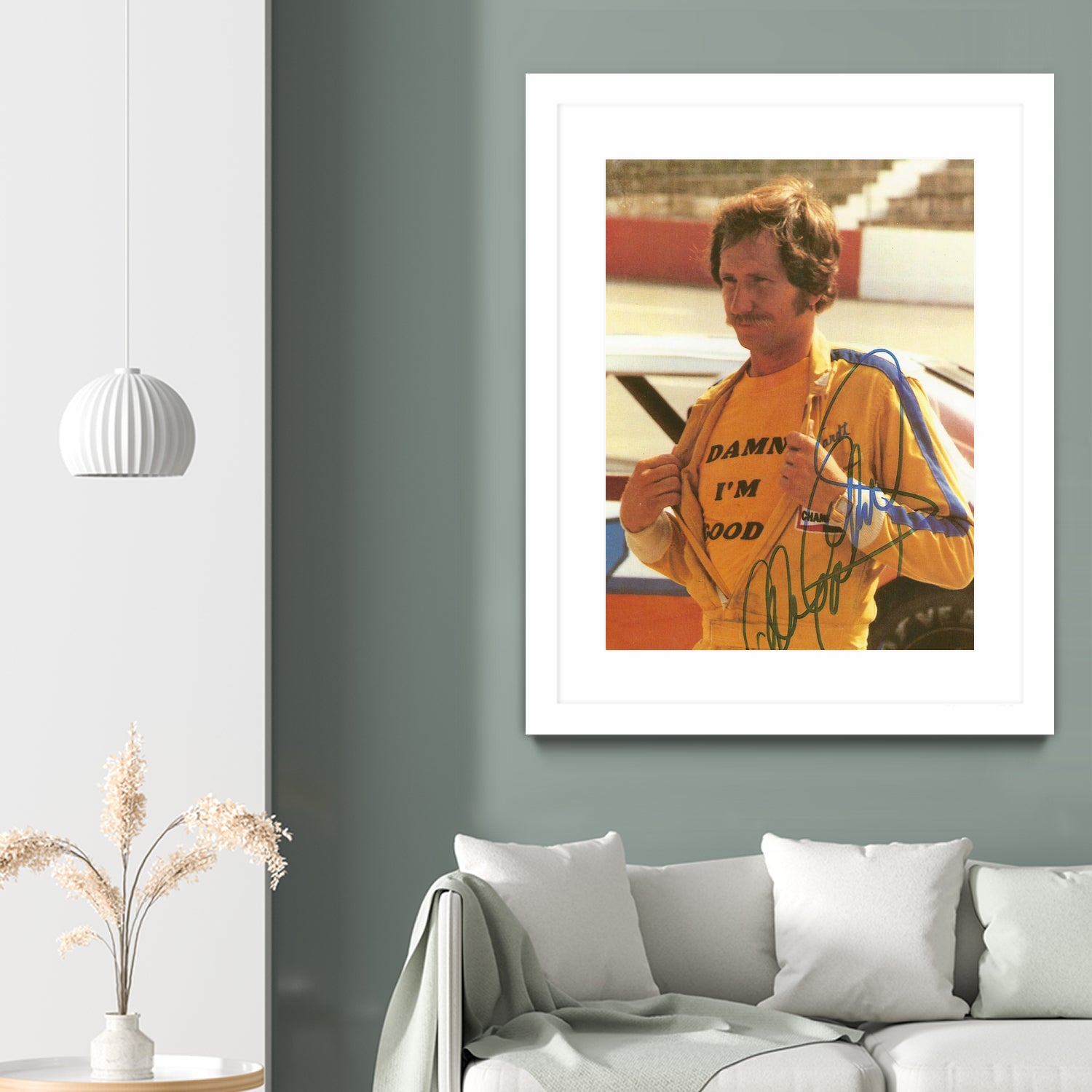 Damn I’m Good, Dale Earnhardt, The Intimidator, NASCAR by ALMA Studio on GIANT ART - brown photo manipulation