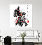 Hero Academy sumi-e by Antonio Camarena on GIANT ART - white digital painting