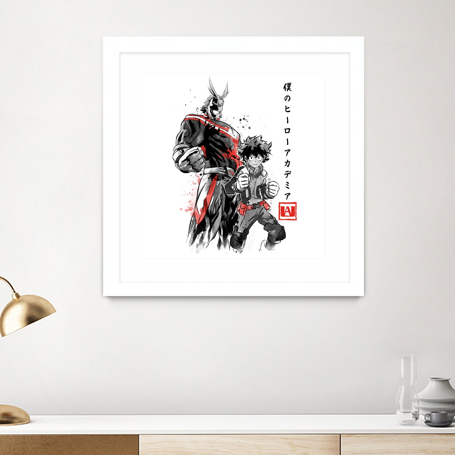 Hero Academy sumi-e by Antonio Camarena on GIANT ART - white digital painting