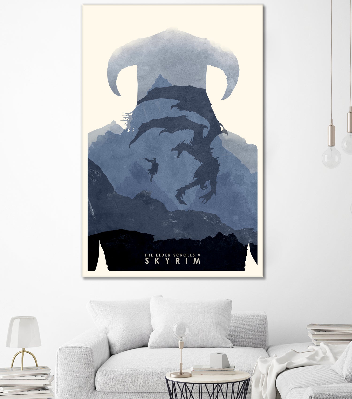 Skyrim II by Ryan Ripley on GIANT ART - blue digital drawing