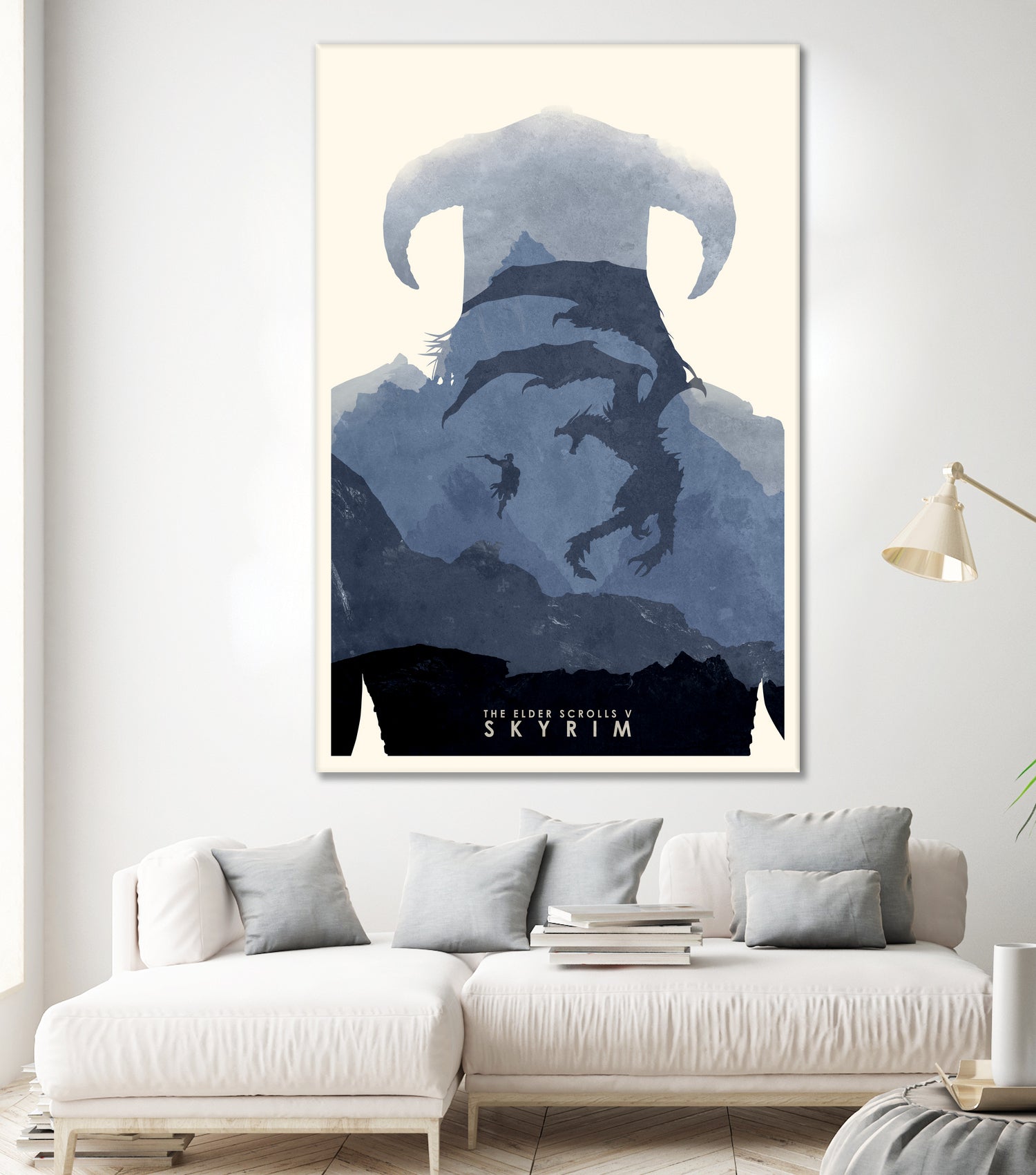 Skyrim II by Ryan Ripley on GIANT ART - blue digital drawing